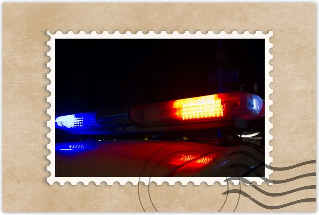 Poszterek 120x80 Rendőrségi éjszakai fények