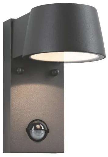 Paulmann 94453 - LED/6W IP44 Kültéri fali lámpa érzékelővel CAPEA 230V