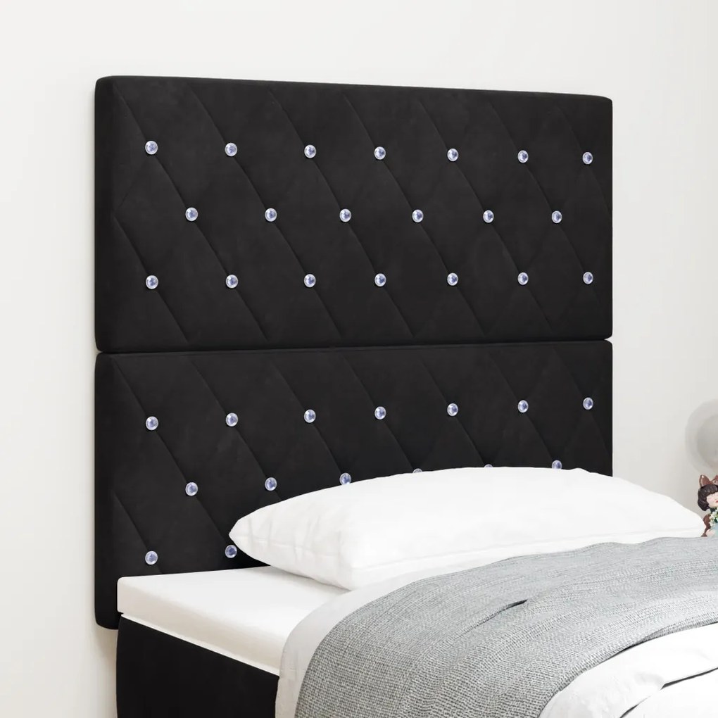 LED Fejrész Fekete 90 cm Bársony