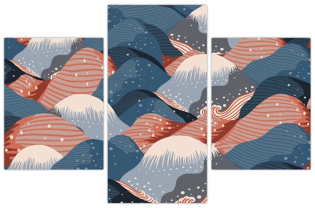 Kép - Japán hullámok (90x60 cm)