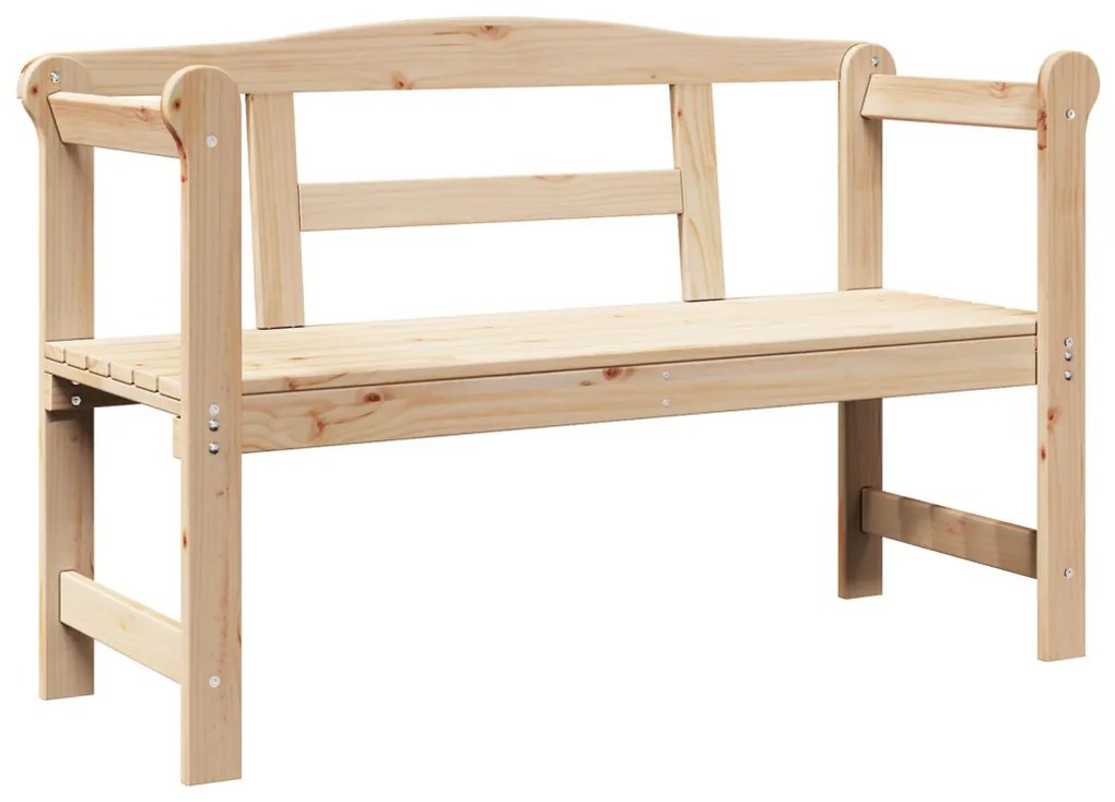 Kültéri Pad 119x76x44 cm Tömör Fenyő