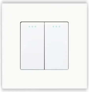 Fénykapcsoló 2K Dupla Lépcsős Billentyűs Műanyag Pc