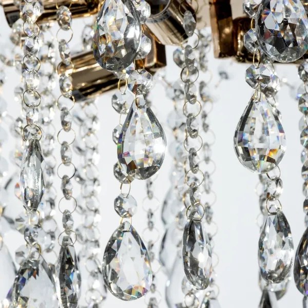 Brilagi - Felületre szerelhető csillár CRYSTAL 6xE14/60W/230V arany