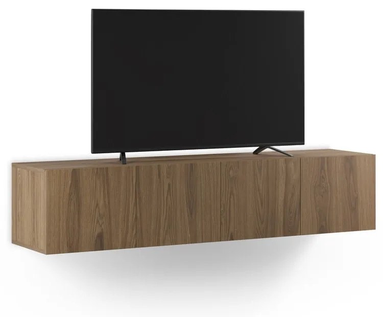 Natúr színű TV-állvány tölgyfa dekorral 180x38x35 cm Daroca – Marckeric
