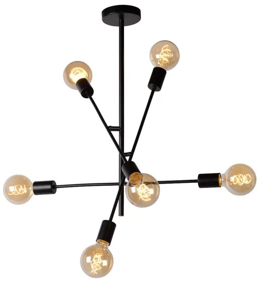 Lucide 21119/06/30 - Csillár rúdon LESTER 6xE27/40W/230V