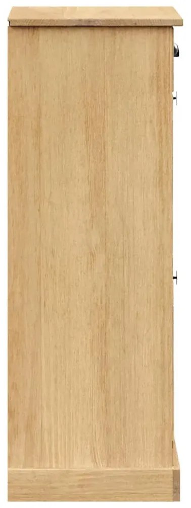 VIGO tömör fenyőfa cipőszekrény 60x35x96 cm