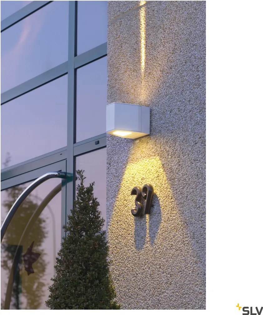 SLV 229664 OUT-BEAM Modern Kültéri Fali Lámpa Szürke LED IP44