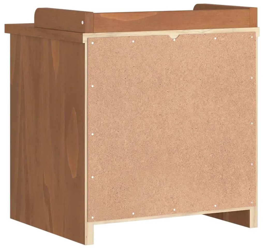 SANDNES tömör fenyőfa előszobapad 45x40x50 cm