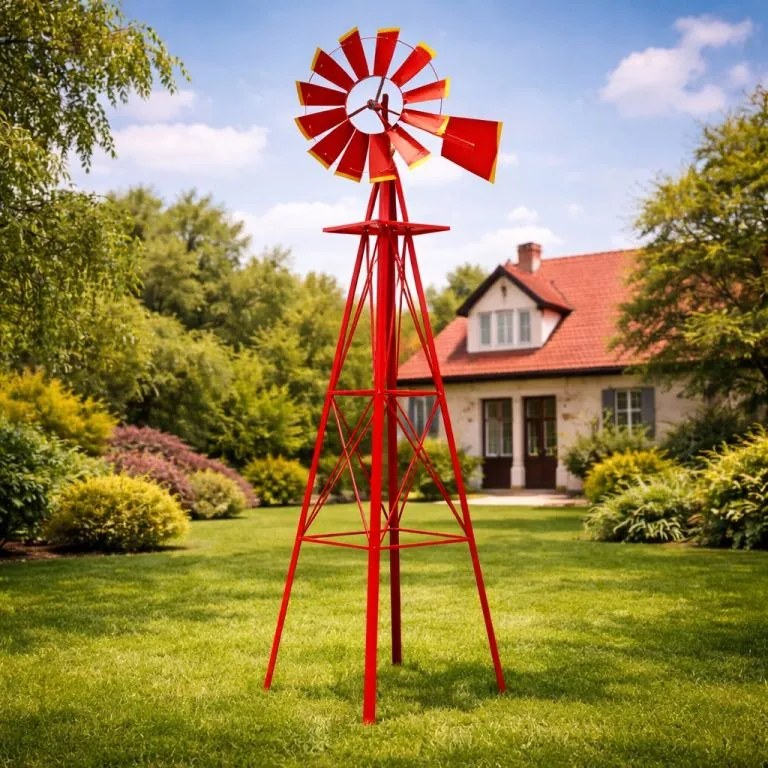 TUIN Szélmalom piros 245 cm