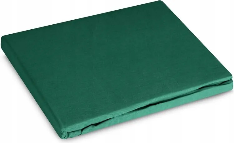 Gumis lepedő 160x200 Basic üvegzöld, egyszínű