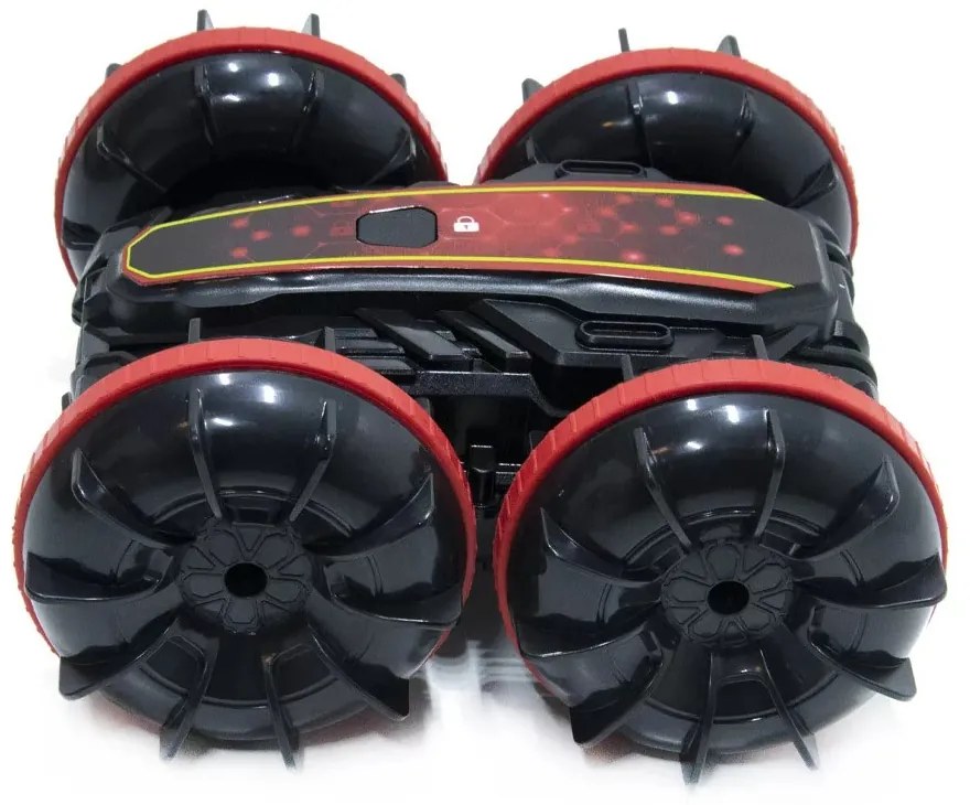 King Toys Kétéltü Vízálló Kézi Vezérlésű Távirányítós Kaszkadőr Autó - KÉTOLDALÚ, 180°-BAN ÁTFORDUL