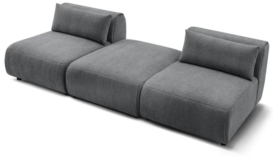 Szürke kanapé 283 cm Jeanne – Bobochic Paris