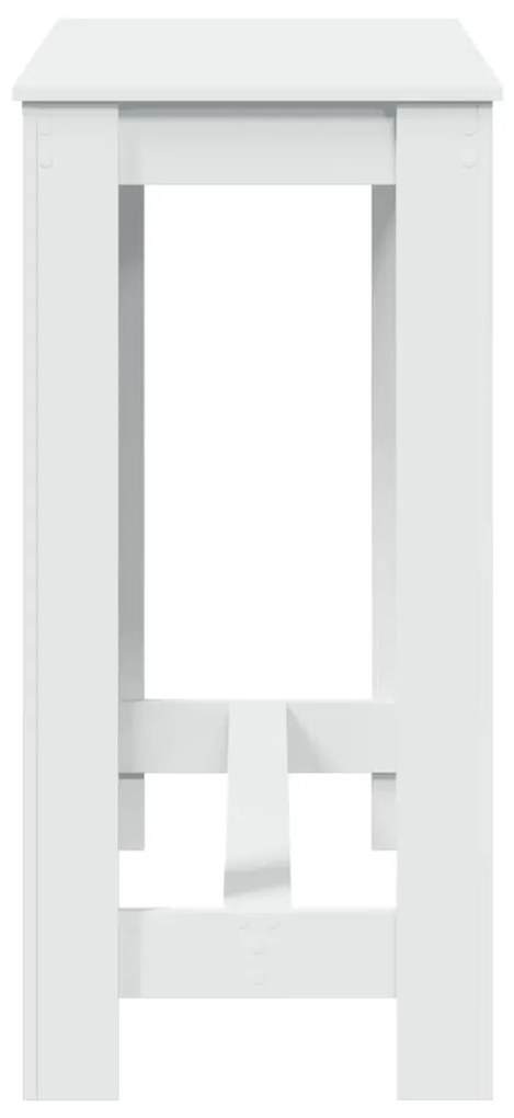 fehér szerelt fa bárasztal 102 x 50 x 103,5 cm