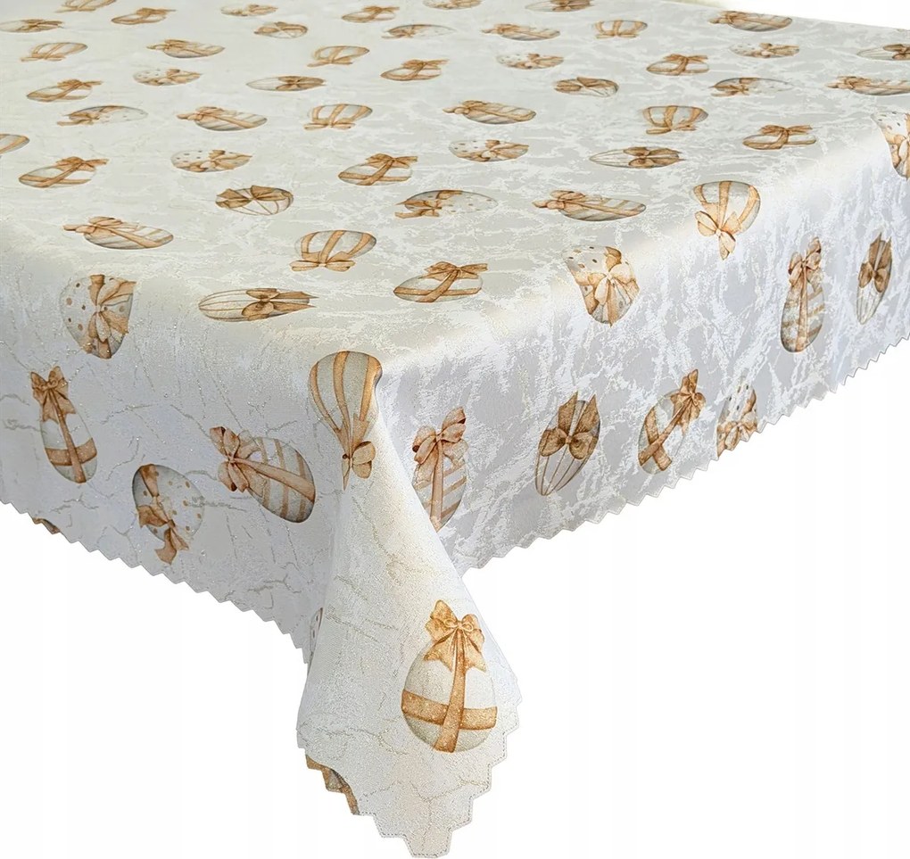 Abrosz Foltálló Húsvéti Arany Bézs Húsvéti tojás 130x180 cm