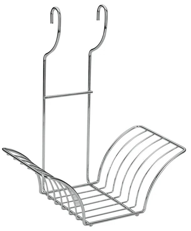 Függő krómozott acél fedőtartó Lonardo – Metaltex