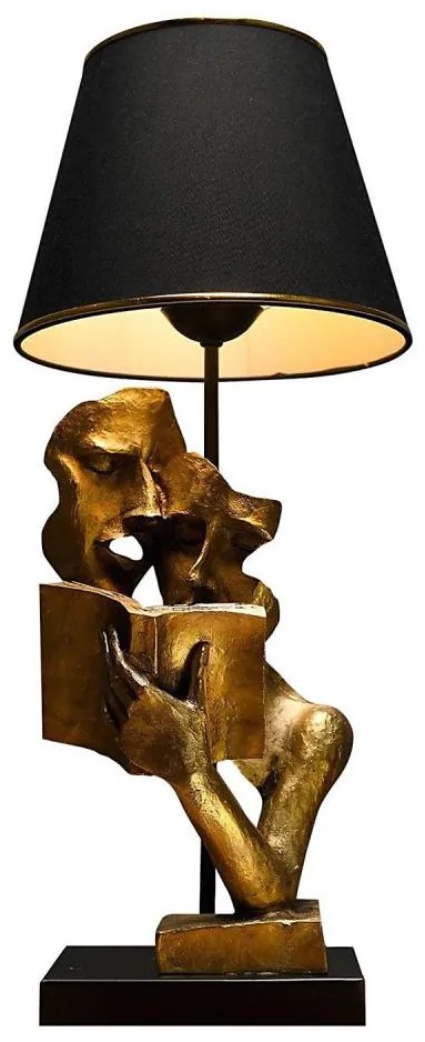 Asztali lámpa LECTURE 1xE27/40W/230V fekete/arany