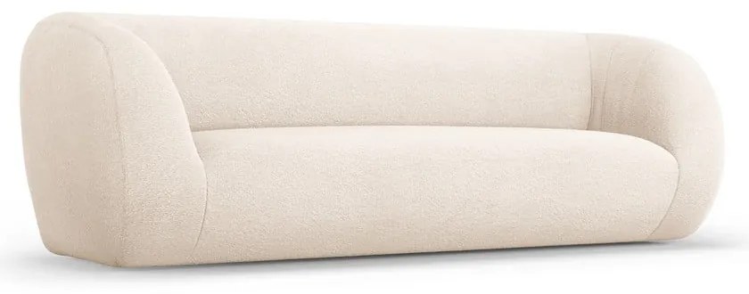 Krémszínű buklé kanapé 230 cm Essen – Cosmopolitan Design