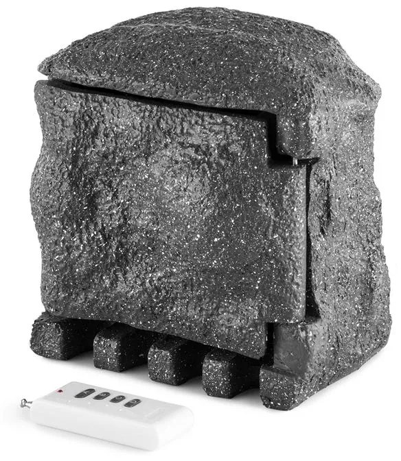 Power Rock Remote, sötétszürke, kerti csatlakozó aljzat, 4-es elosztó, 1,5 m, távirányító, szikla