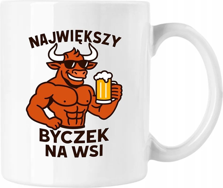 Bögre A legnagyobb bika vidéken Fehér 330ml