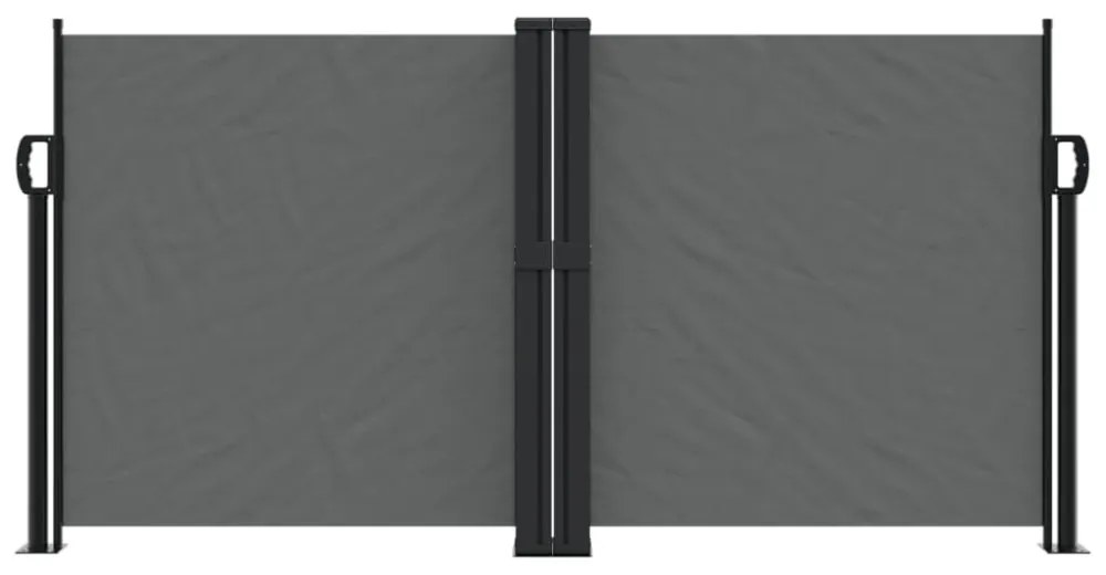 antracitszürke behúzható oldalsó napellenző 120 x 1000 cm