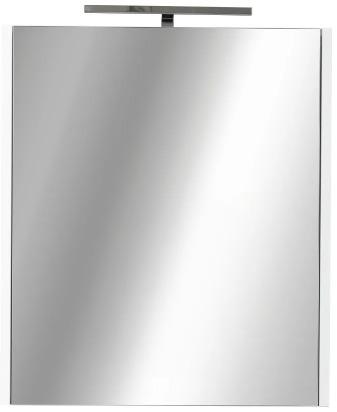 Piramida AKVA 60 H Tükrös fürdőszobai szekrény -1 ajtós kivitel - LED világítással - 60 x 69 x 13 cm