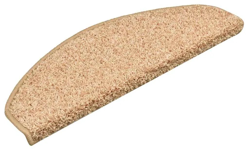 15 db aranyszínű, félkör alakú lépcsőszőnyeg 65 x 21 x 4 cm, nagy