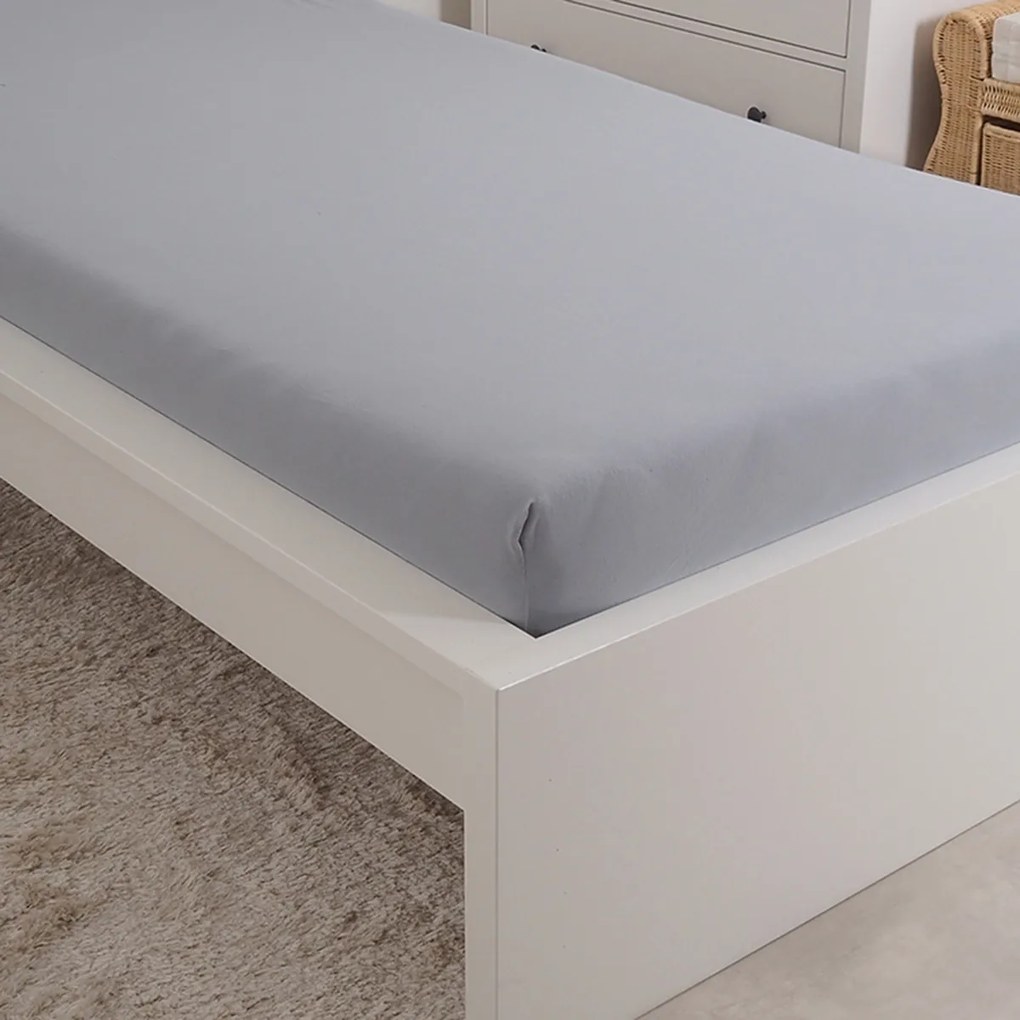 4Home Mako jersey lepedő szürke, 90 x 200 cm