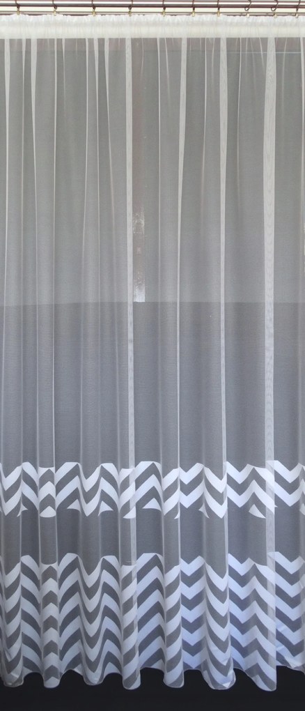 Mg Függöny jacquard 4231 Fehér 200X250 kész szalaggal