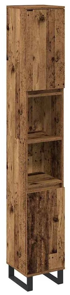 Fürdőszoba bútor szett 3 pcs Barna 30 x 30 x 180 cm Faanyag