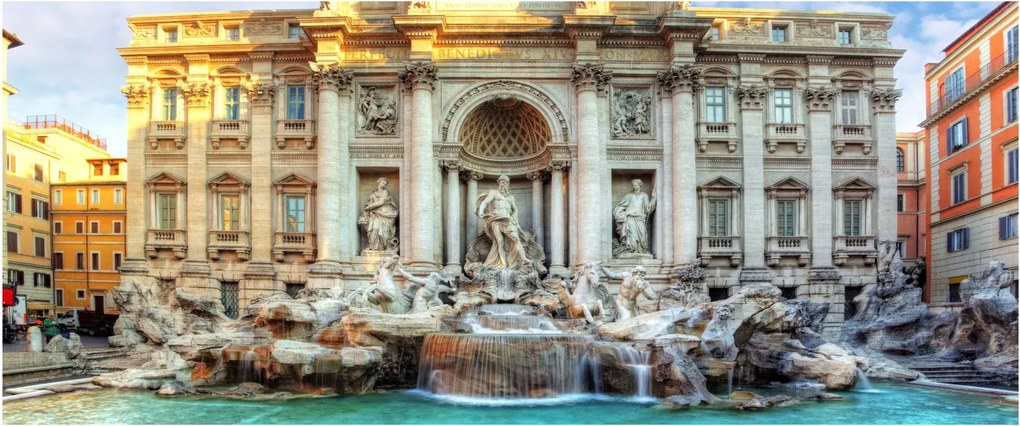 Kép - Trevi-kút (120x50 cm)