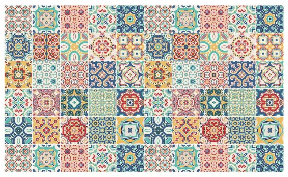 Montanares 60 részes dekoratív falmatrica szett, 10 x 10 cm - Ambiance