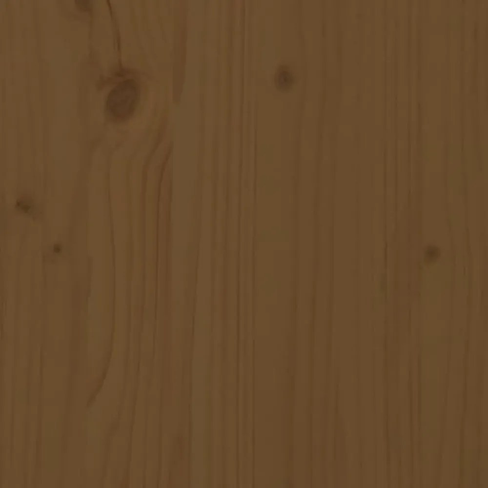 mézbarna tömör fenyőfa tálalószekrény 100 x 40 x 75 cm