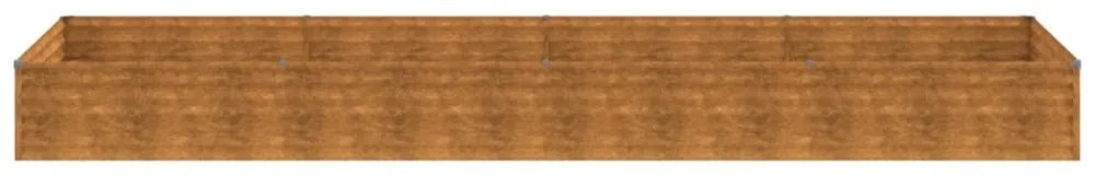 corten acél kerti magaságyás 387x100x36 cm