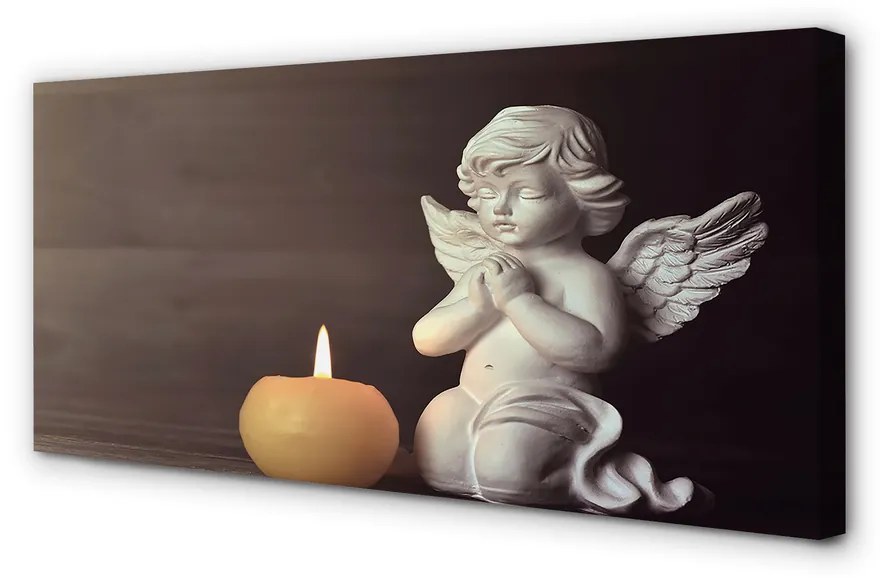 Canvas képek Ima angyal gyertya 100x50 cm