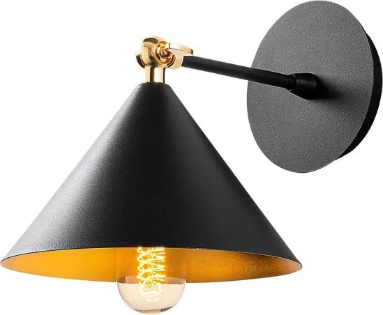 Berceste 185BLACK-A fekete fém falilámpa
