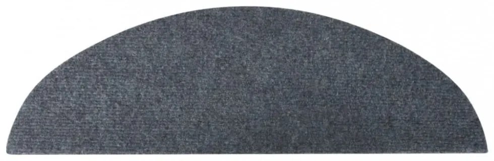 15 db szürke lépcsőszőnyeg 56x17x3 cm