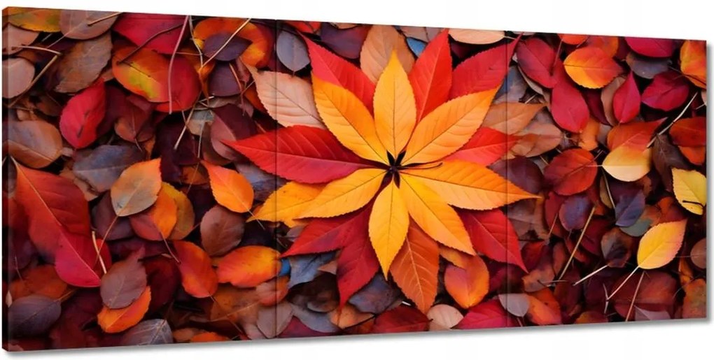 Vászonkép 150x70 Őszi színes levelek
