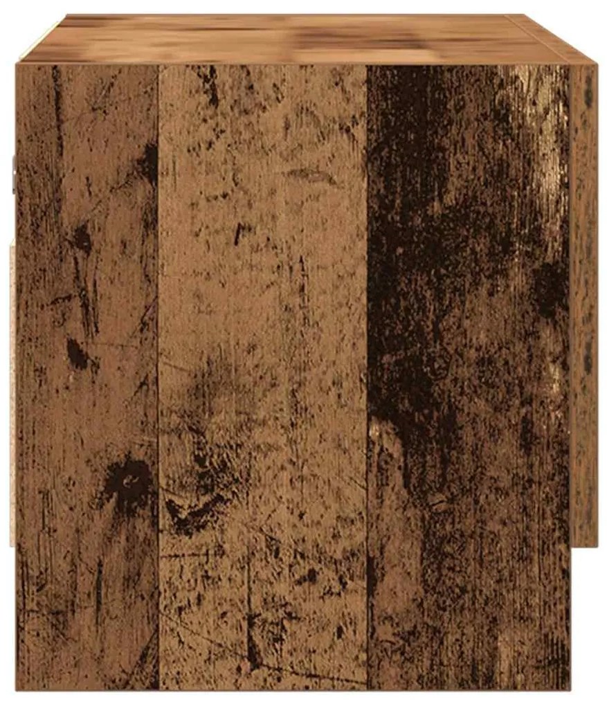 gardróbszekrény régi fa 70x32,5x35 cm Gépelt fa