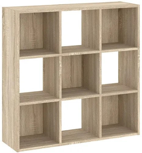 Könyvespolc 9 Rekeszes Tölgy Színben CATCHY 91 cm