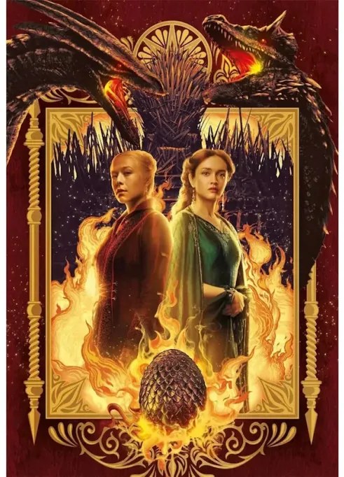 Sárkányok Háza Fire 1000 db-os puzzle Clementoni