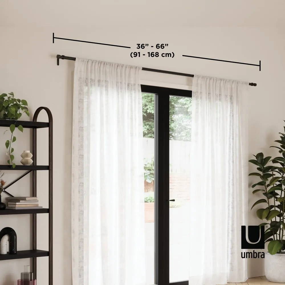 Acél bővíthető függönykarnis 91 - 168 cm Cappa – Umbra
