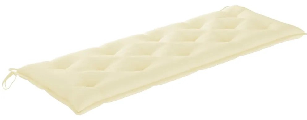 vidaXL tömör tíkfa rakásolható kerti pad párnával 159 cm