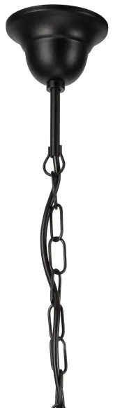 Csillár láncon DONATO 6xE14/40W/230V fekete