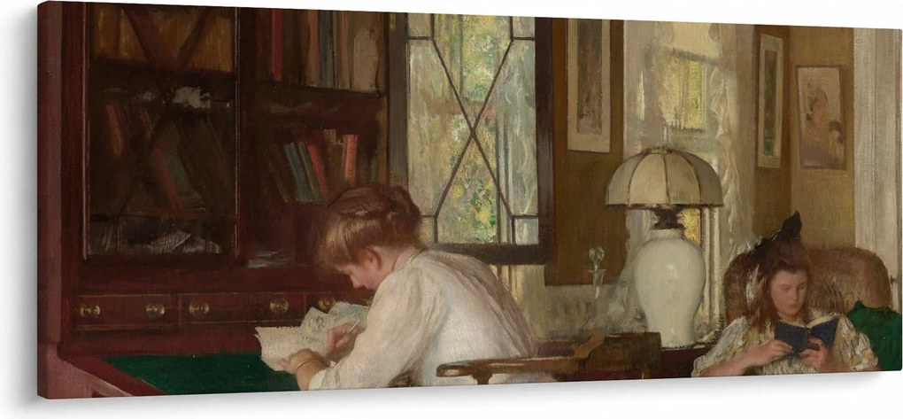 Kép - Edmund Tarbell, Josephine and Mercie, reprodukciók (120x50 cm)