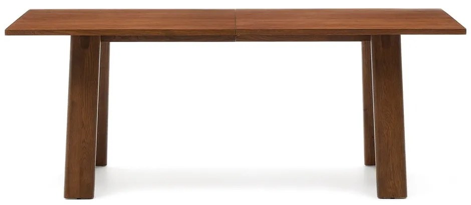 Bővíthető étkezőasztal diófa dekoros asztallappal, hosszabbító asztallappal 95x200 cm Arlen – Kave Home