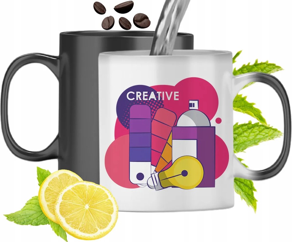 Mágikus Bögre Grafika Színváltó Nyomtatott Fényképpel