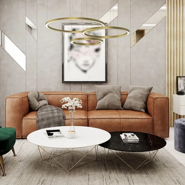 LED Csillár zsinóron GALAXIA LED/85W/230V arany