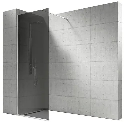 Vela Banyo WALK IN zuhanyfal - 8 mm vízlepergető FÜSTÜVEG - 90 x 200 cm