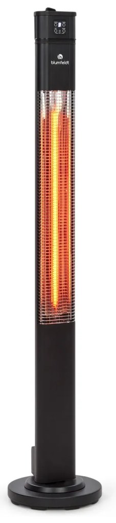 Blumfeldt Heat Guru, infravörös hősugárzó, 2000 W, 3 fűtési fokozat, távirányító, fekete