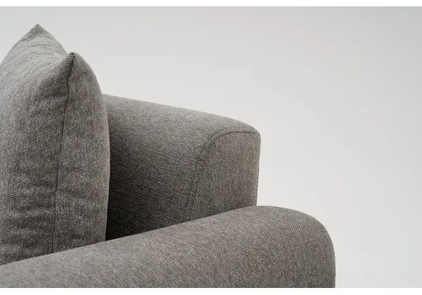 PISA kétszemélyes kanapé, világosszürke